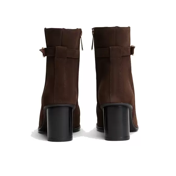 Dame Støvler - Tommy Hilfiger - Tommy Hilfiger TH STRAP SUEDE BLOCK HEEL BOOT FW0FW09521GUG