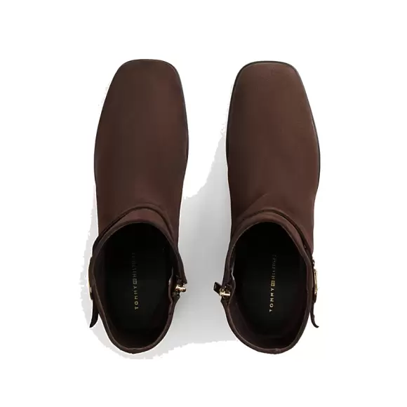 Dame Støvler - Tommy Hilfiger - Tommy Hilfiger TH STRAP SUEDE BLOCK HEEL BOOT FW0FW09521GUG