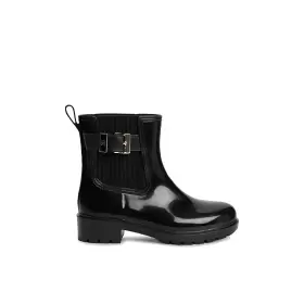 Dame Gummistøvler - Tommy Hilfiger - Tommy Hilfiger TH BUCKLE GLOSSY ANKLE RAIN BOOT FW0FW09543BDS