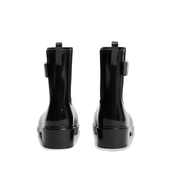 Dame Gummistøvler - Tommy Hilfiger - Tommy Hilfiger TH BUCKLE GLOSSY ANKLE RAIN BOOT FW0FW09543BDS