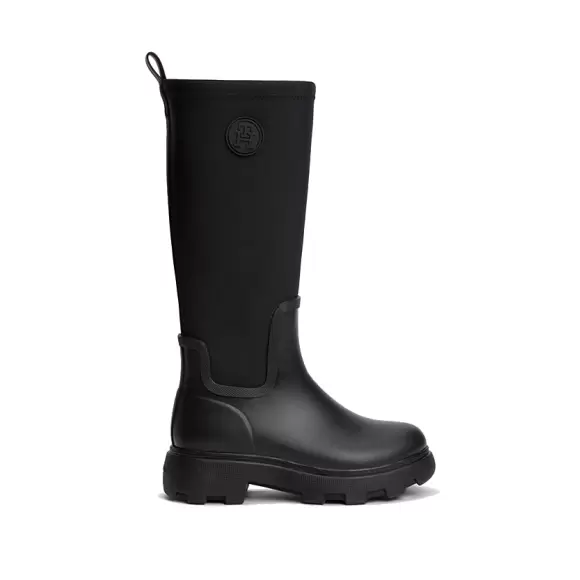 Dame Gummistøvler - Tommy Hilfiger - Tommy Hilfiger TH STAMP WARM KNEE RAIN BOOT FW0FW09678BDS