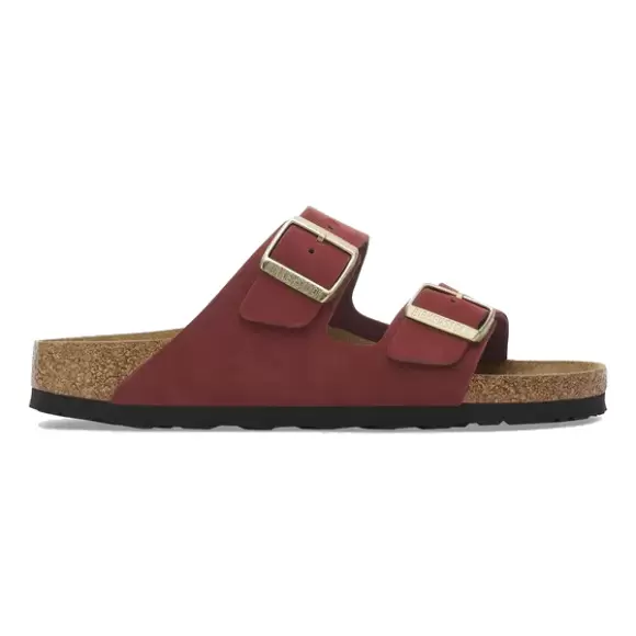 Dame Sandaler - BIRKENSTOCK - BIRKENSTOCK Arizona Soft Footbed Nubuck Leather Women 1028719