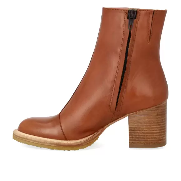 Dame Støvler - ANGULUS - ANGULUS Block heel boot with zipper 7696-101-1838