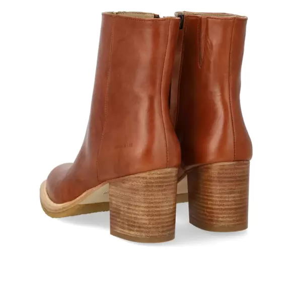 Dame Støvler - ANGULUS - ANGULUS Block heel boot with zipper 7696-101-1838