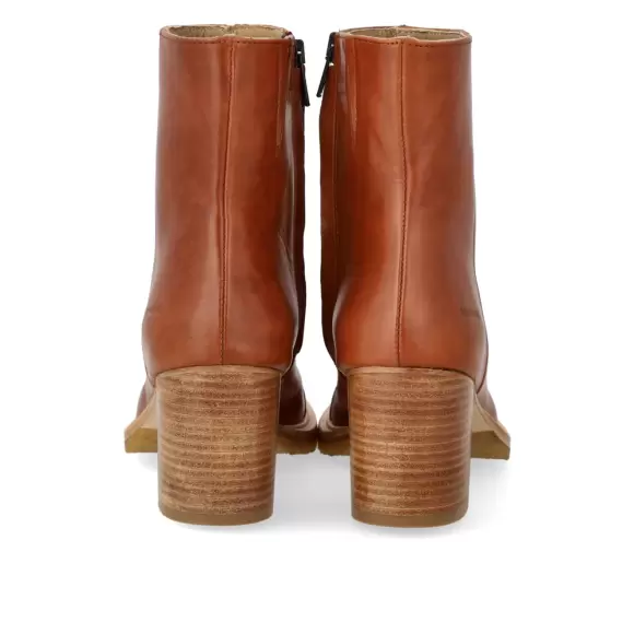 Dame Støvler - ANGULUS - ANGULUS Block heel boot with zipper 7696-101-1838