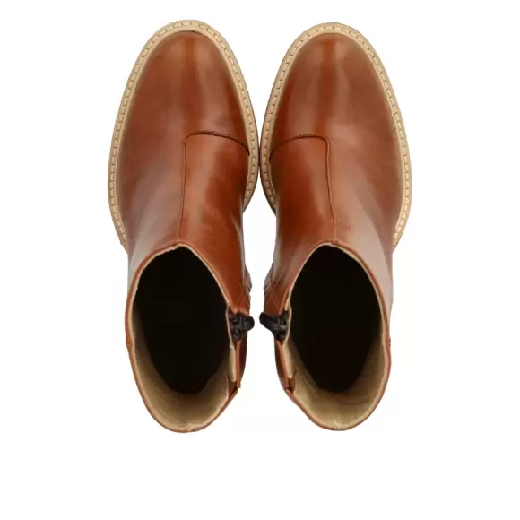 Dame Støvler - ANGULUS - ANGULUS Block heel boot with zipper 7696-101-1838