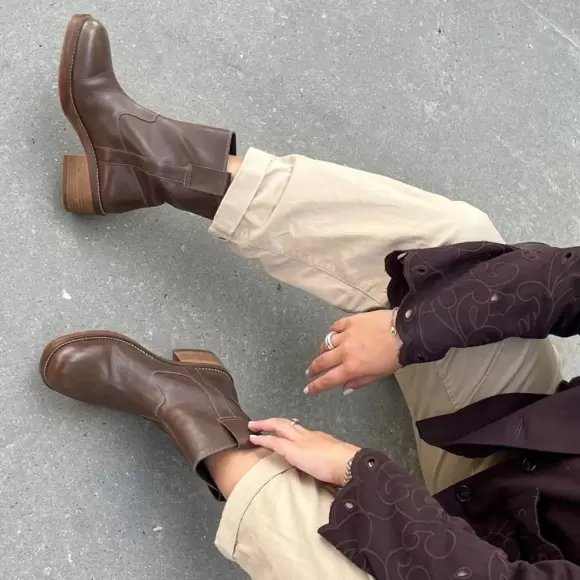 Dame Støvler - COPENHAGEN SHOES - COPENHAGEN SHOES SAY MORE - BROWN CS8646-0012