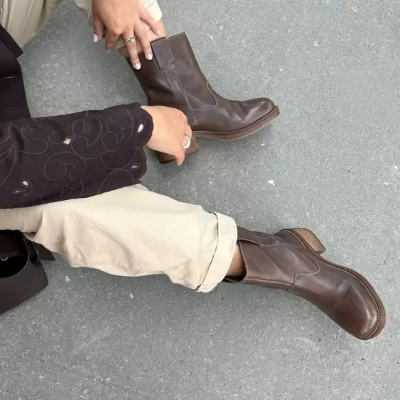 Dame Støvler - COPENHAGEN SHOES - COPENHAGEN SHOES SAY MORE - BROWN CS8646-0012